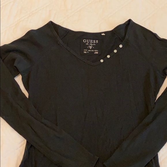 Guess ladies long sleeve T-shirt with studs - Picture 1 of 4